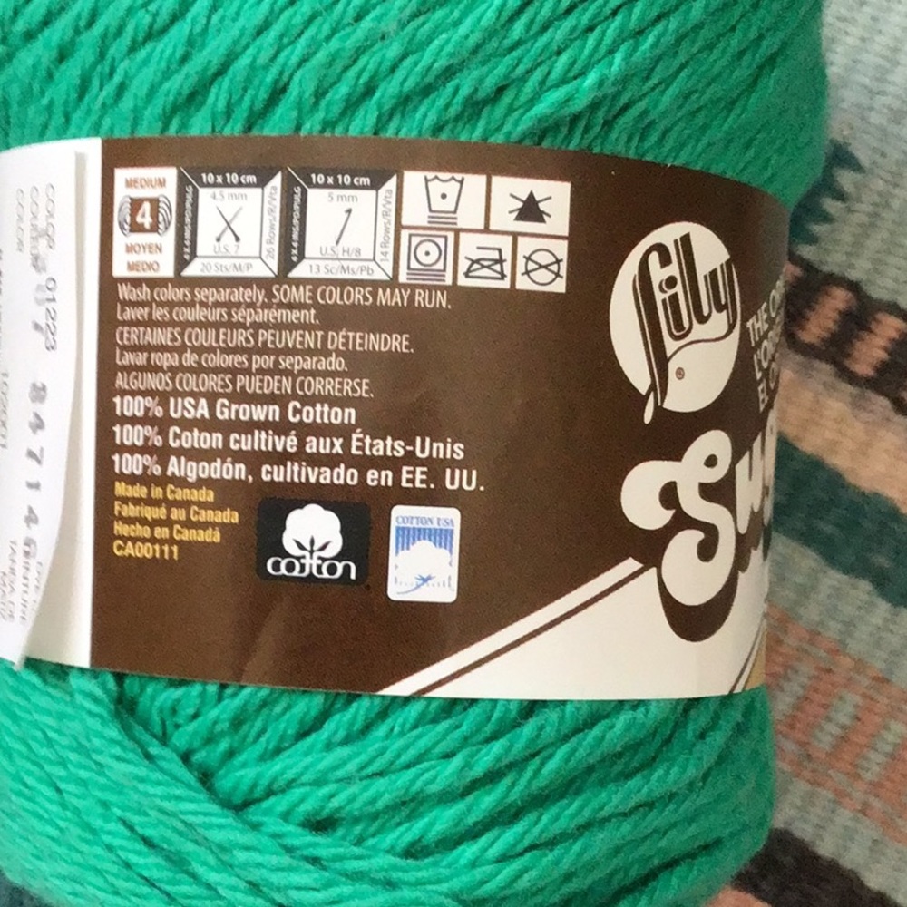 Lily Sugar n Cream 100% Cotton Yarn (Lot of 6 Skeins) - Picture 9 of 10